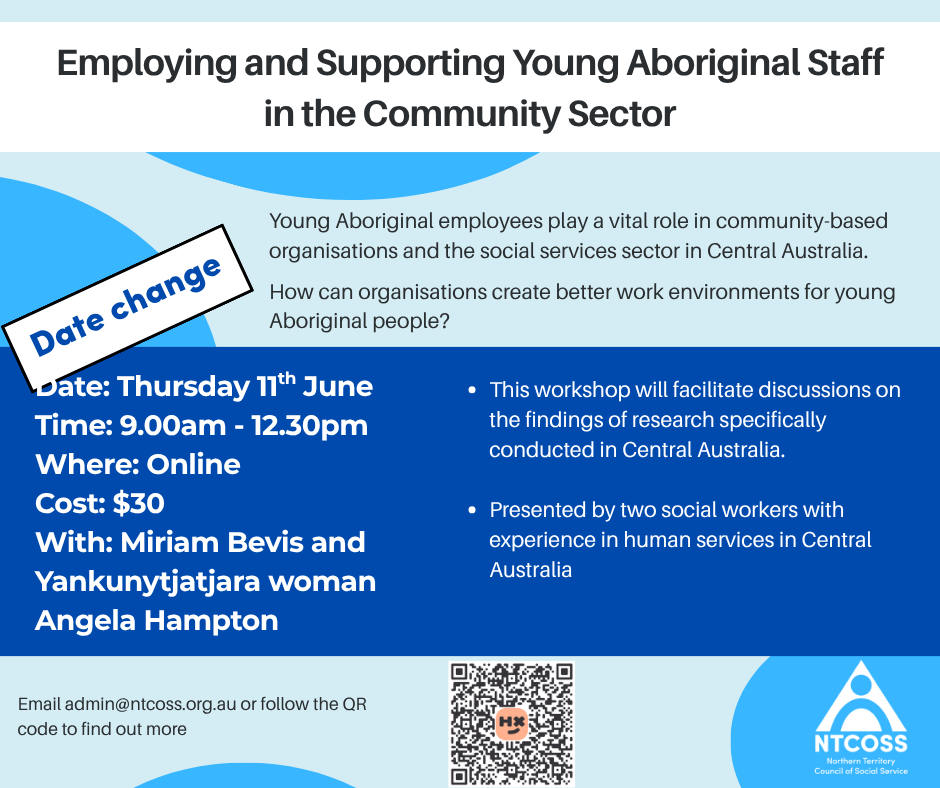 NTCOSS Workshop: Employing & Supporting Young Aboriginal Staff in the Community Sector